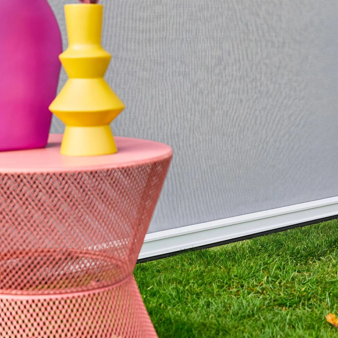 Tenda laterale avvolgibile alluminio e textilene per pergola, 4m