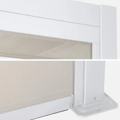 Tenda laterale avvolgibile alluminio e textilene per pergola, 3m