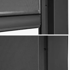 Tenda laterale avvolgibile alluminio e textilene per pergola, 3m