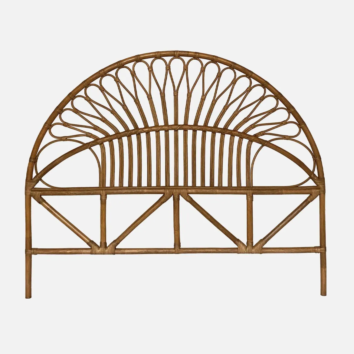 Testata in rattan scuro