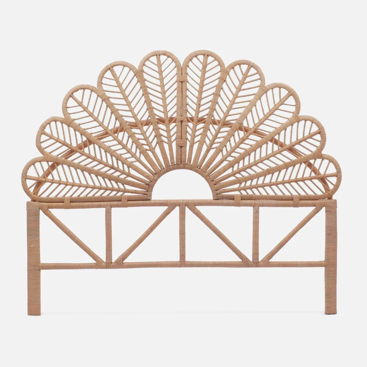 Testata in rattan naturale