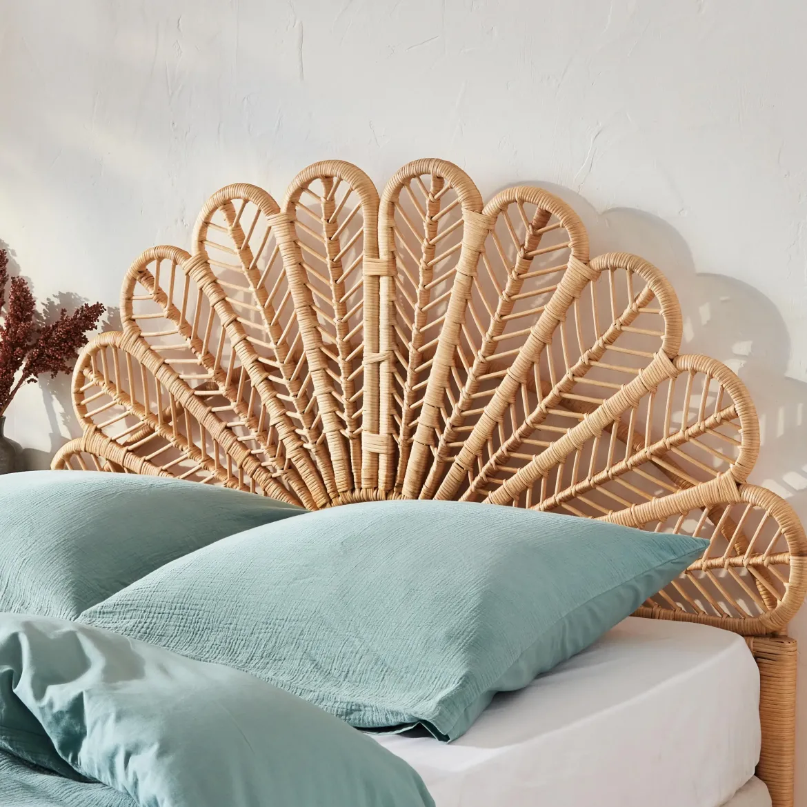 Testata in rattan naturale