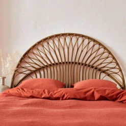 Testata in rattan scuro