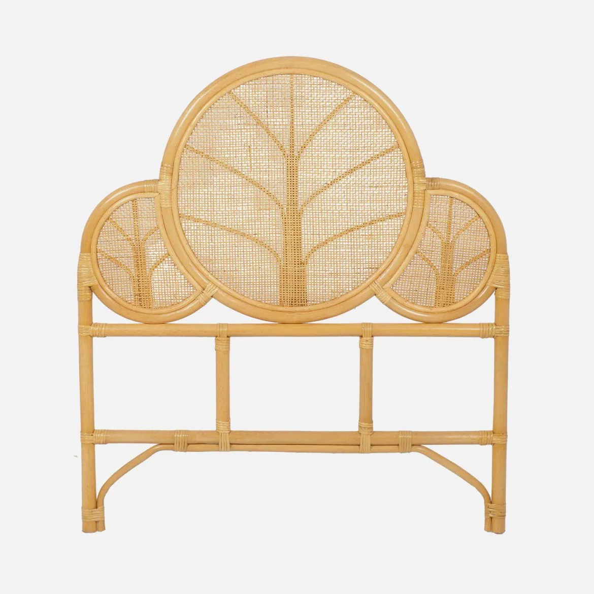 Testiera esotica in rattan