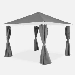 Tettoia + tende per pergolato Elusa 3x3m