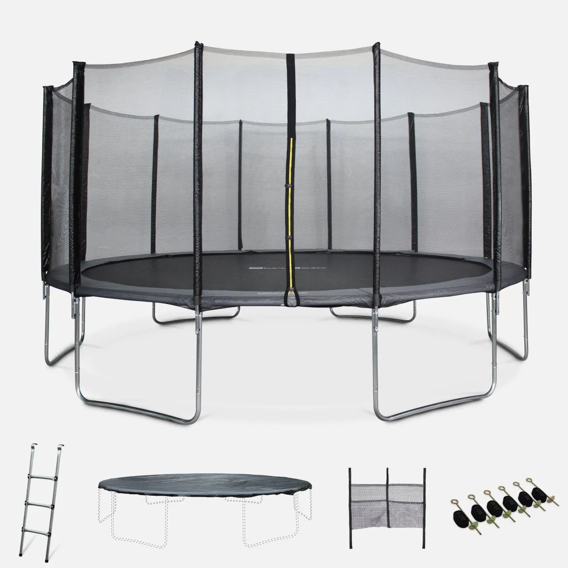 Trampolino 490cm con confezione di accessori
