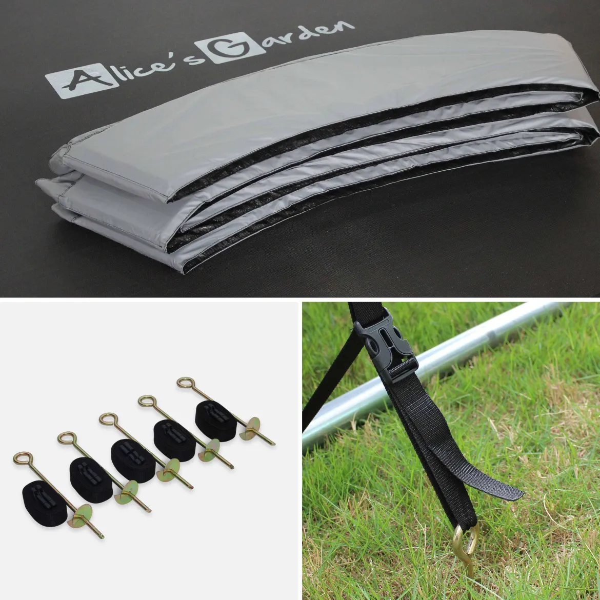 Trampolino 460cm con pacchetto di accessori