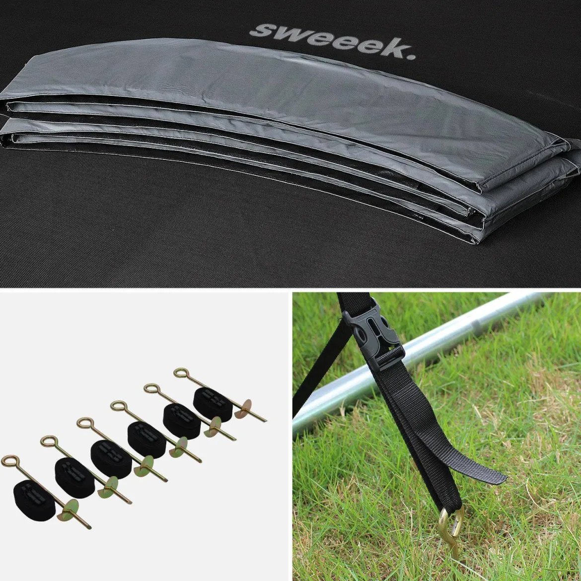 Trampolino 430cm con pacchetto di accessori