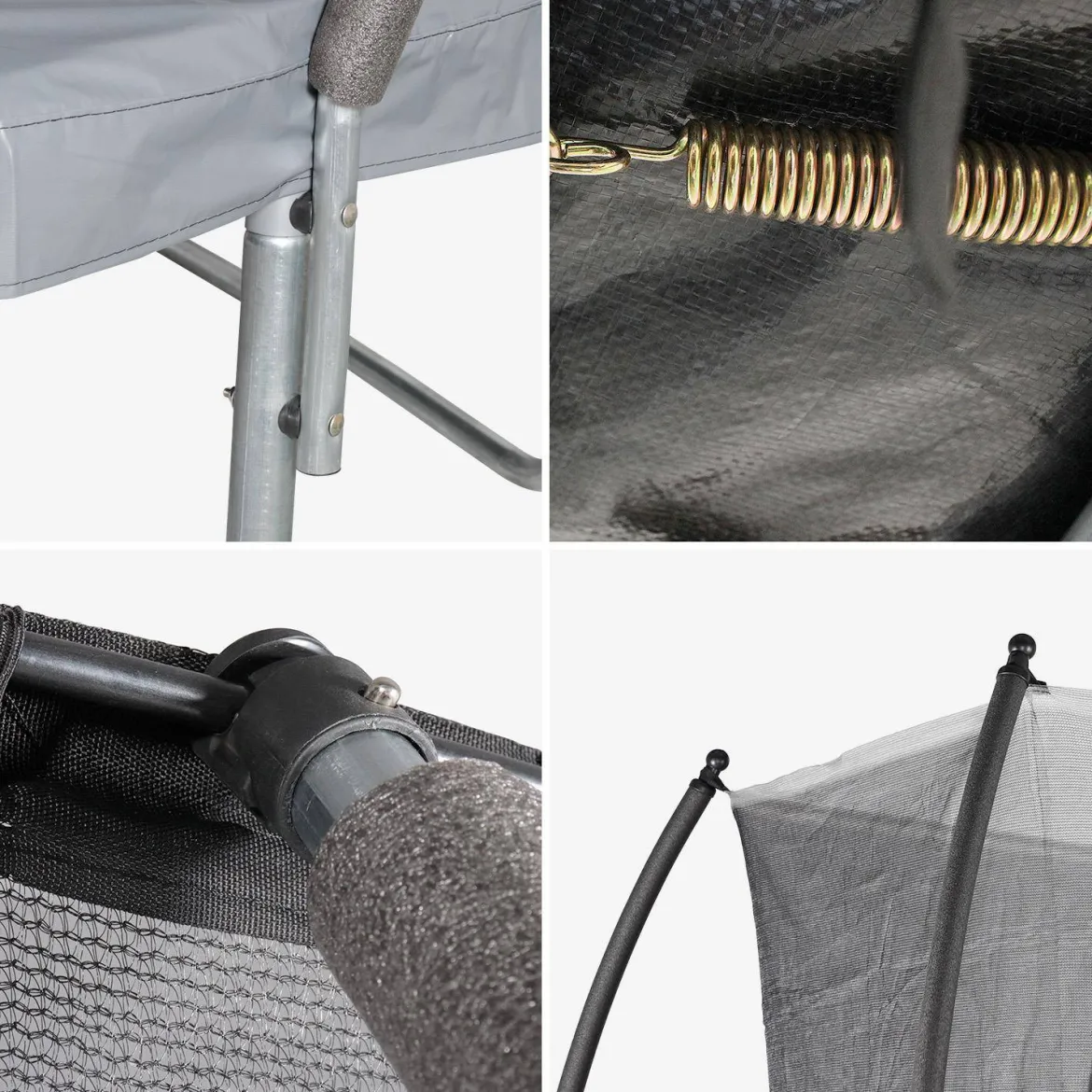 Trampolino 250cm con rete interna e pacchetto accessori