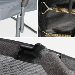 Trampolino 250cm con rete interna e pacchetto accessori
