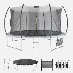 Trampolino 430cm rete interna con pacchetto accessori