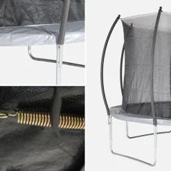 Trampolino 370cm rete interna con set di accessori