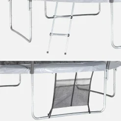 Trampolino 370cm rete interna con set di accessori