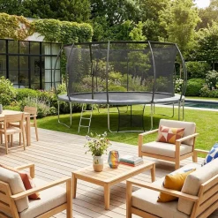 Trampolino retondo 490cm rete interna con pacchetto accessori