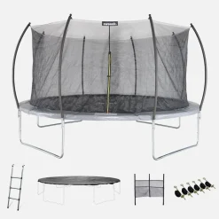 Trampolino retondo 490cm rete interna con pacchetto accessori