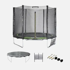 Trampolino 250cm con confezione di accessori