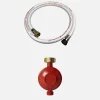 Tubo flessibile per gas propano con regolatore di pressione, 1,5m